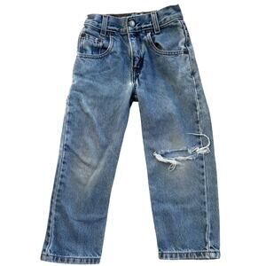 Vtg Levi’s Toddler Boy Distressed Jeans 550 Relaxed Fit Sz 5